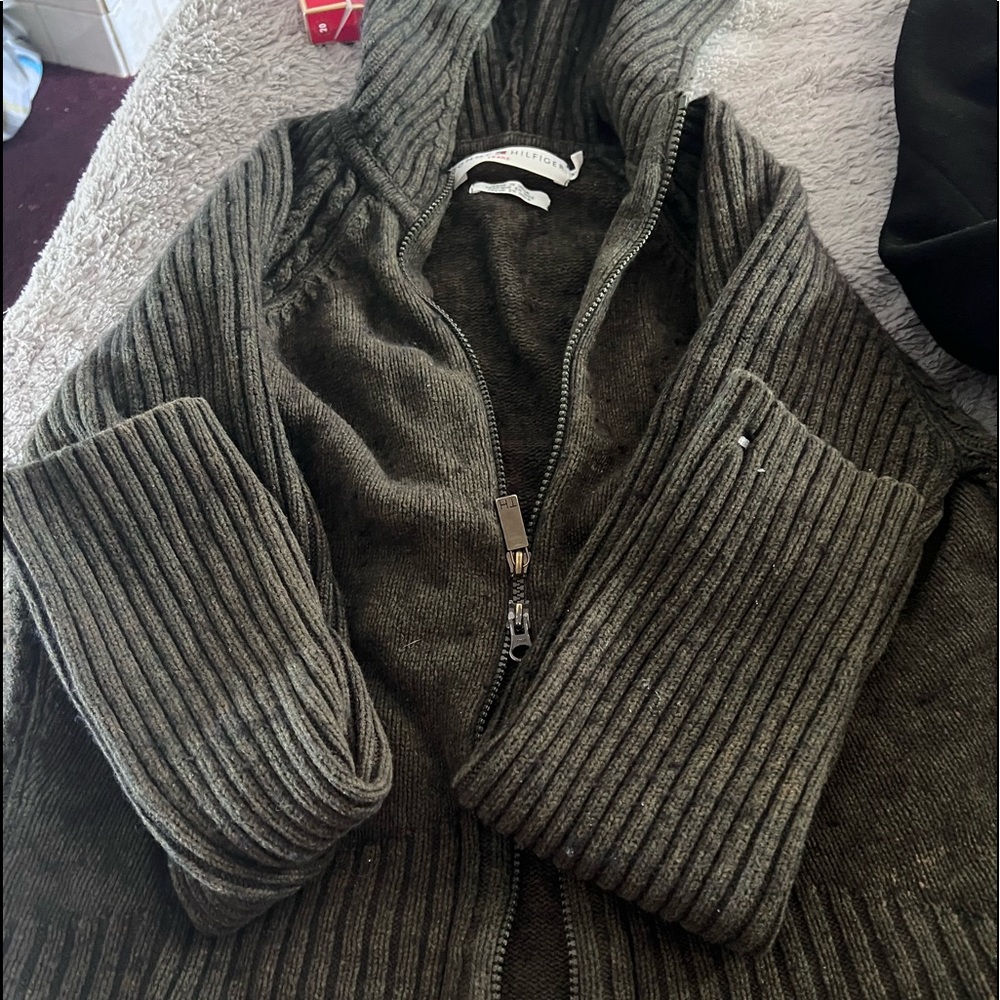 Tommy Hilfiger pull over. Vs pink jackets.